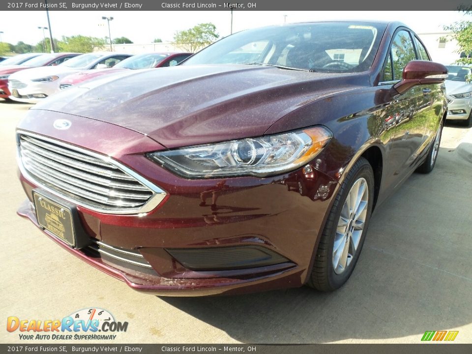 2017 Ford Fusion SE Burgundy Velvet / Ebony Photo #1
