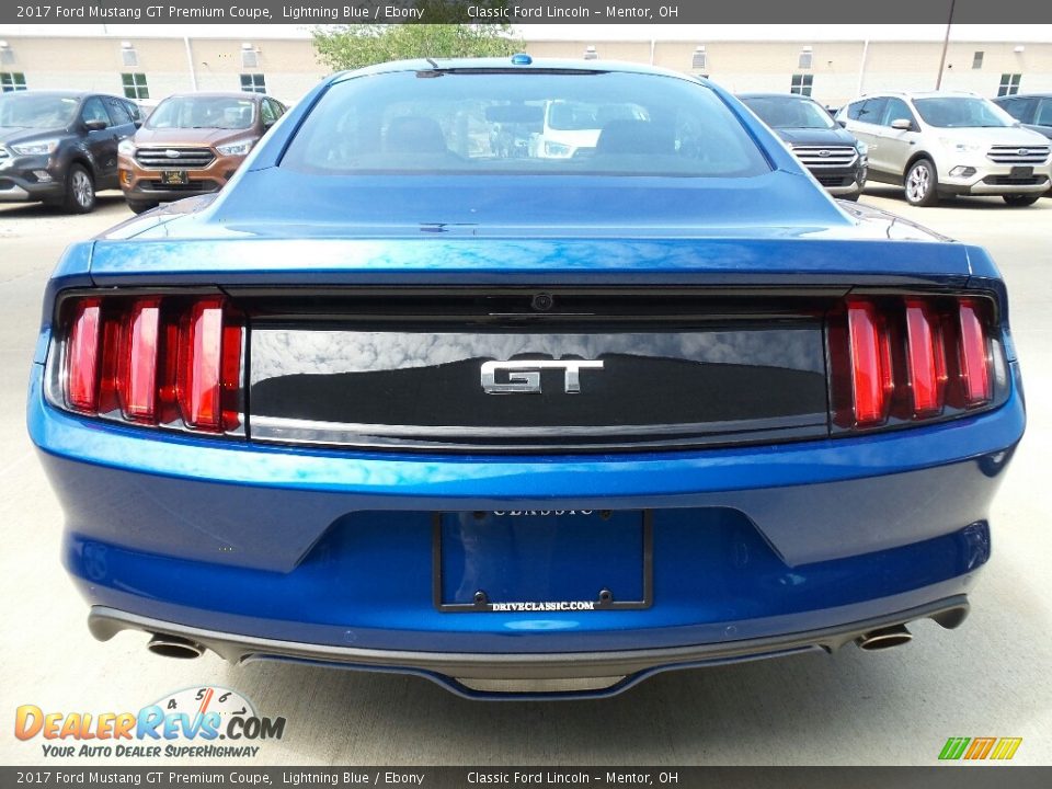 2017 Ford Mustang GT Premium Coupe Lightning Blue / Ebony Photo #4