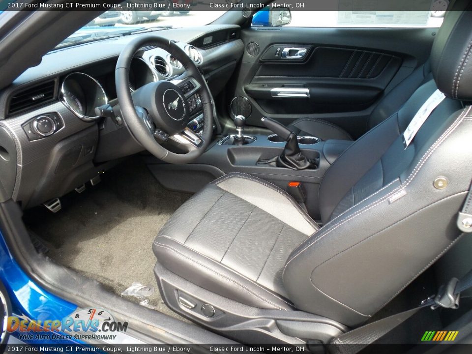 2017 Ford Mustang GT Premium Coupe Lightning Blue / Ebony Photo #6