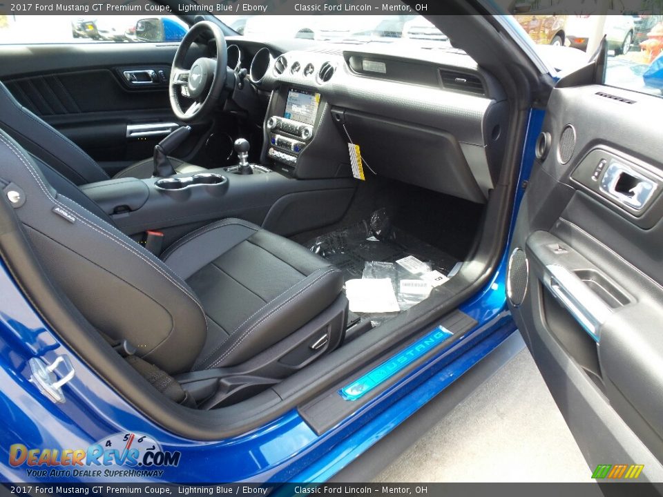 2017 Ford Mustang GT Premium Coupe Lightning Blue / Ebony Photo #7