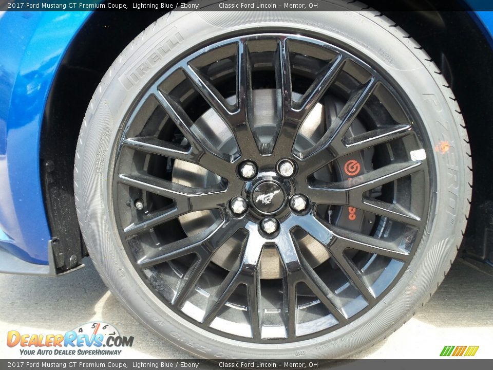 2017 Ford Mustang GT Premium Coupe Lightning Blue / Ebony Photo #9