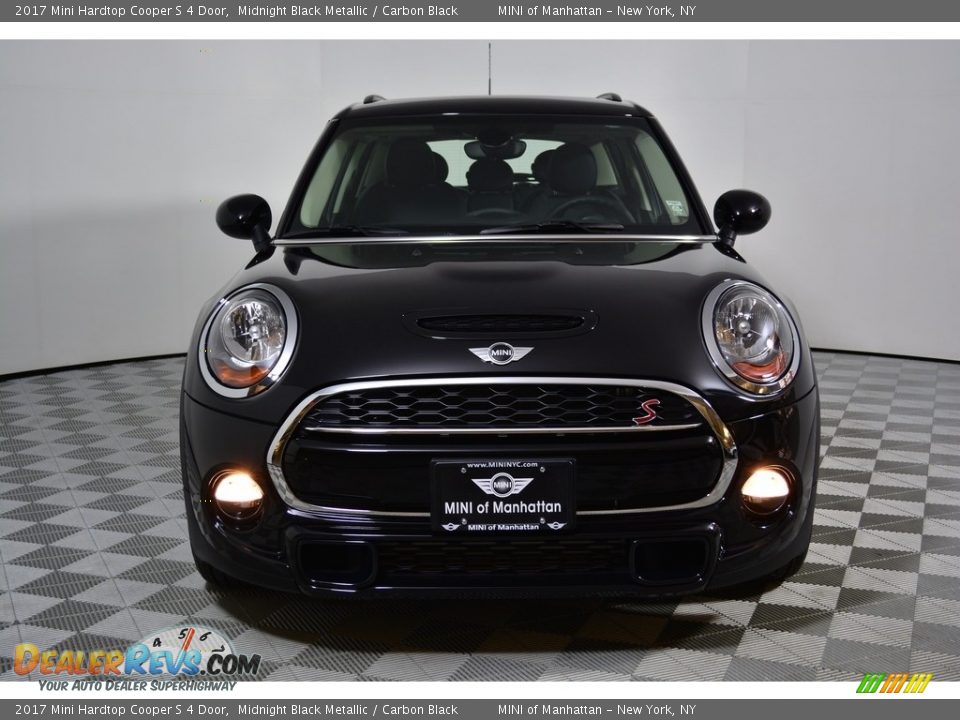 2017 Mini Hardtop Cooper S 4 Door Midnight Black Metallic / Carbon Black Photo #2