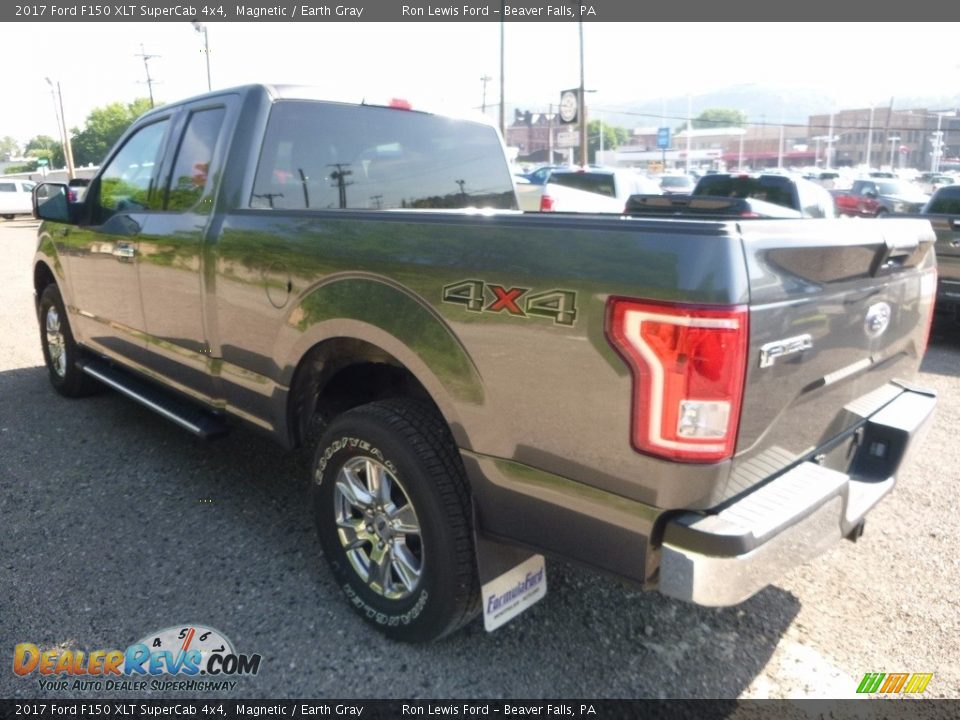 2017 Ford F150 XLT SuperCab 4x4 Magnetic / Earth Gray Photo #4