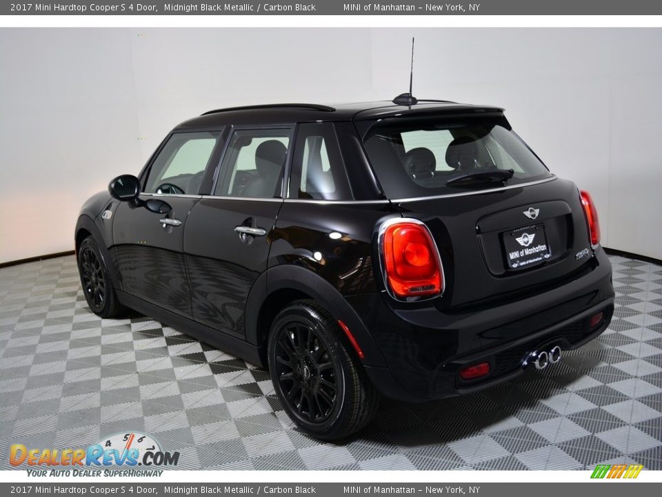 2017 Mini Hardtop Cooper S 4 Door Midnight Black Metallic / Carbon Black Photo #4