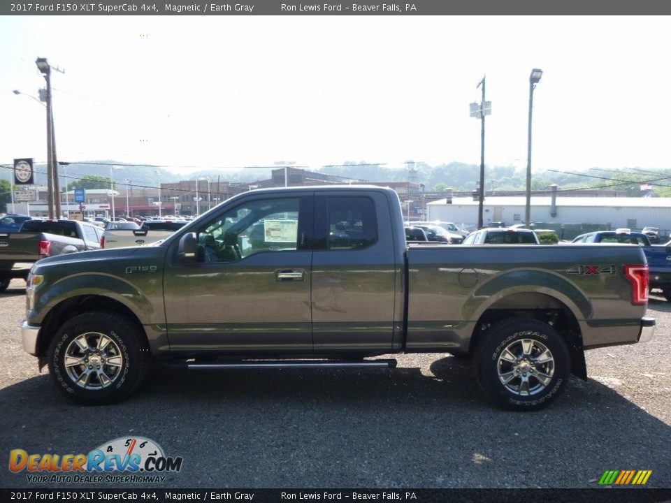 2017 Ford F150 XLT SuperCab 4x4 Magnetic / Earth Gray Photo #5