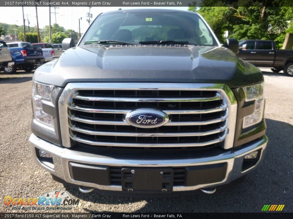 2017 Ford F150 XLT SuperCab 4x4 Magnetic / Earth Gray Photo #7