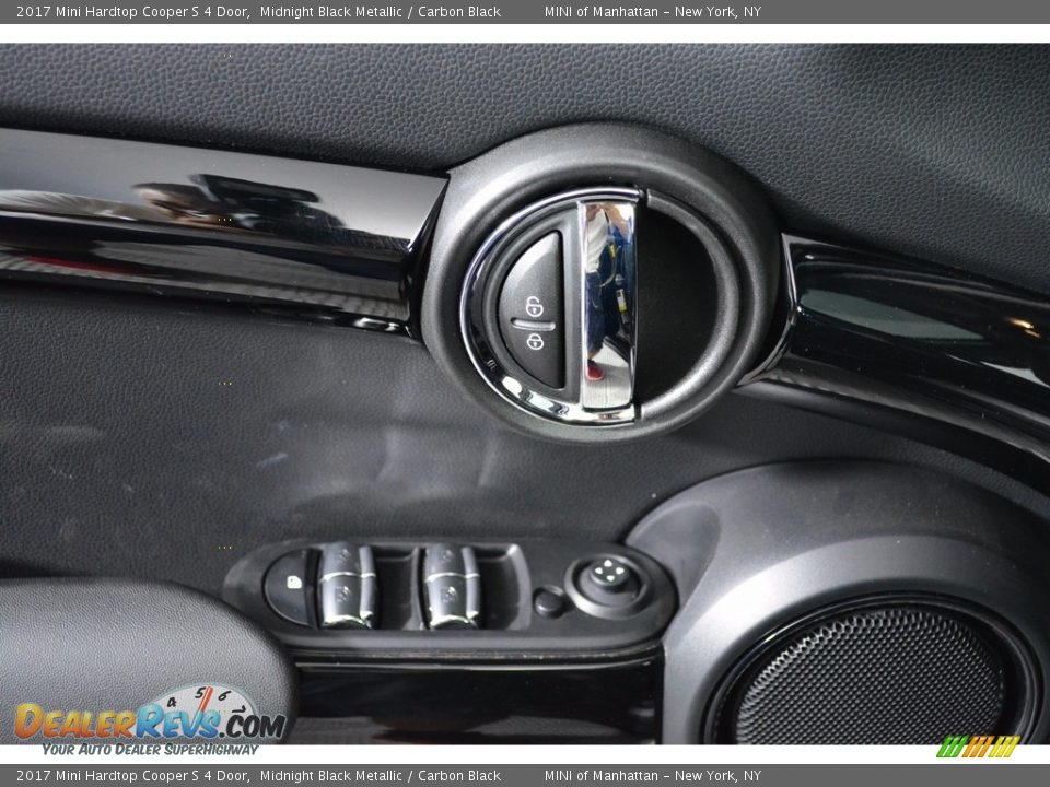 2017 Mini Hardtop Cooper S 4 Door Midnight Black Metallic / Carbon Black Photo #7