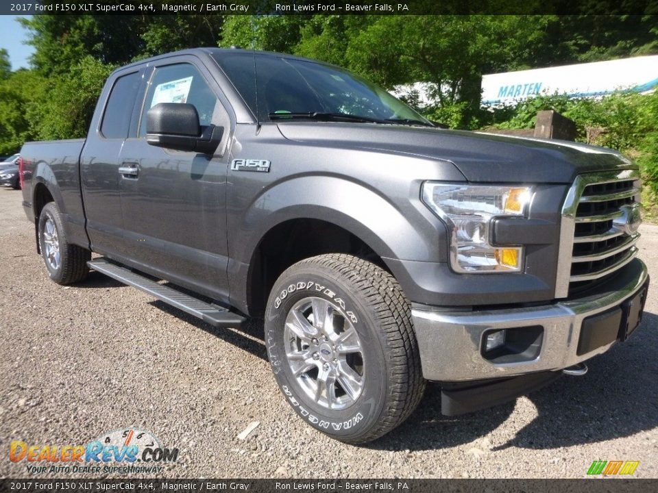 2017 Ford F150 XLT SuperCab 4x4 Magnetic / Earth Gray Photo #8