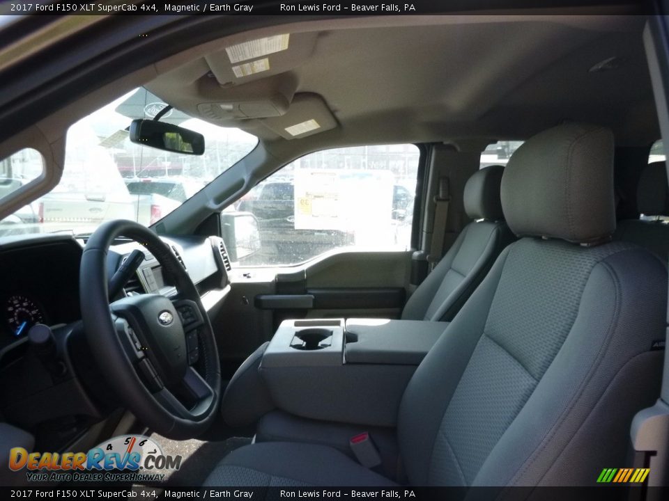 2017 Ford F150 XLT SuperCab 4x4 Magnetic / Earth Gray Photo #10