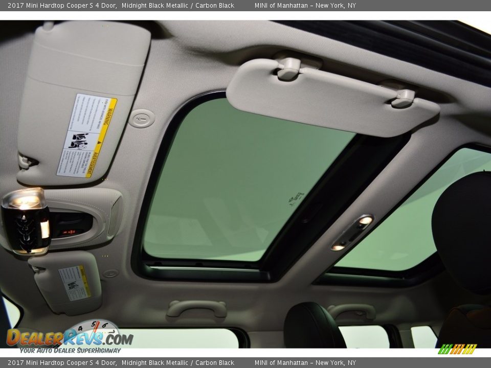 2017 Mini Hardtop Cooper S 4 Door Midnight Black Metallic / Carbon Black Photo #10