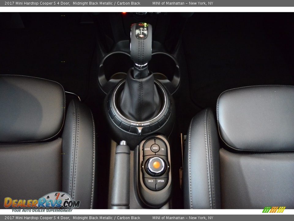 2017 Mini Hardtop Cooper S 4 Door Midnight Black Metallic / Carbon Black Photo #13