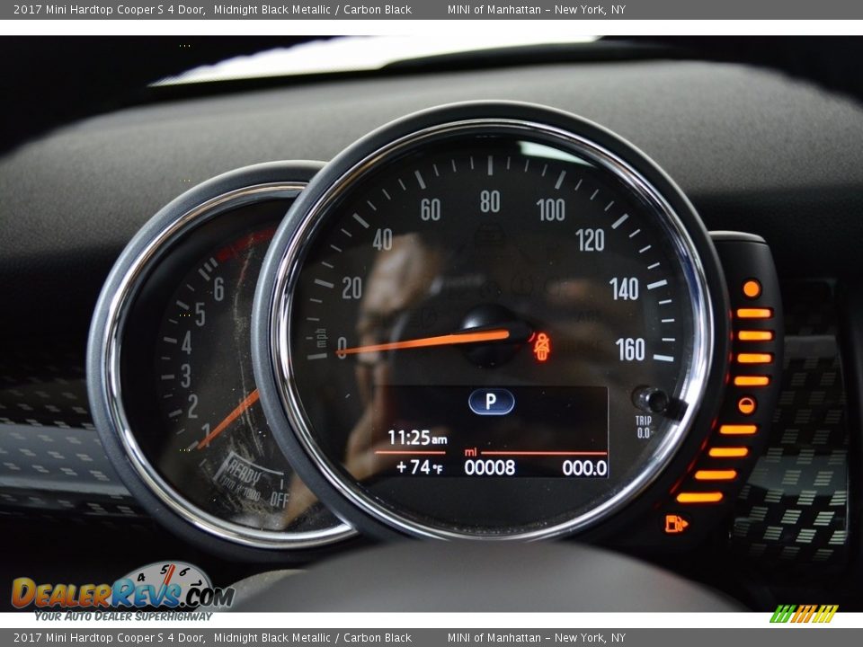 2017 Mini Hardtop Cooper S 4 Door Midnight Black Metallic / Carbon Black Photo #15