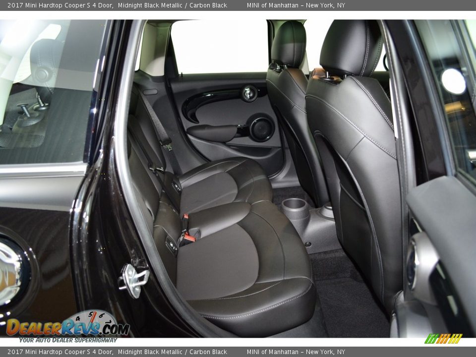 2017 Mini Hardtop Cooper S 4 Door Midnight Black Metallic / Carbon Black Photo #16
