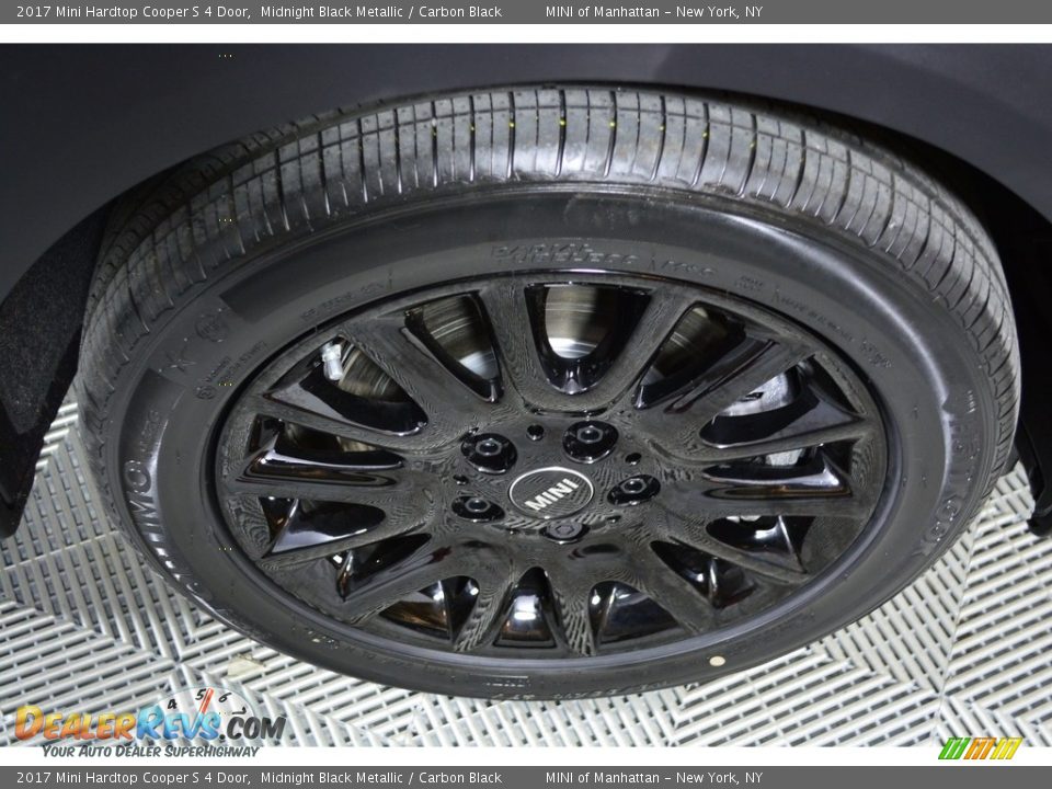 2017 Mini Hardtop Cooper S 4 Door Midnight Black Metallic / Carbon Black Photo #20