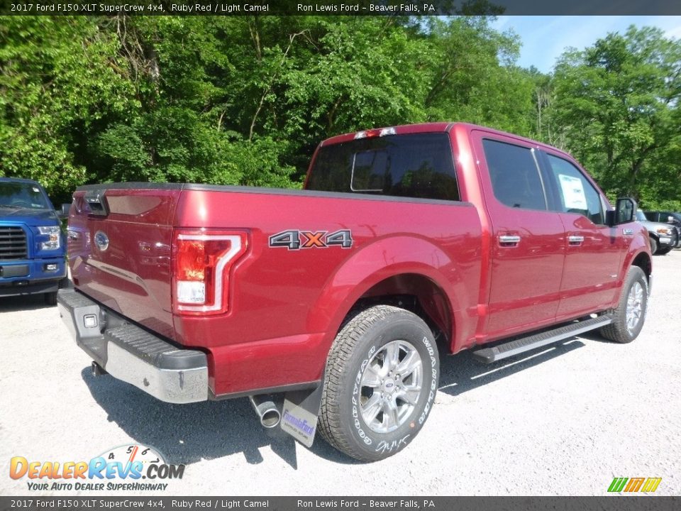 2017 Ford F150 XLT SuperCrew 4x4 Ruby Red / Light Camel Photo #2