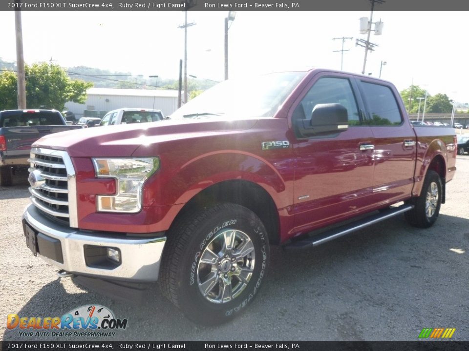 2017 Ford F150 XLT SuperCrew 4x4 Ruby Red / Light Camel Photo #6