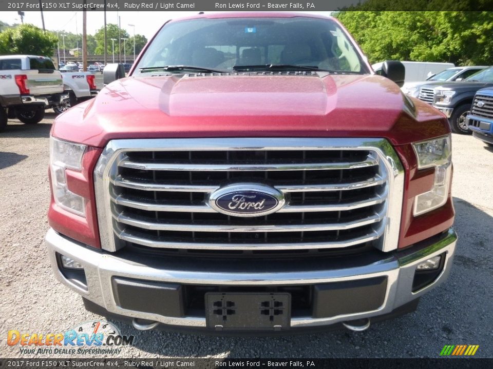 2017 Ford F150 XLT SuperCrew 4x4 Ruby Red / Light Camel Photo #7