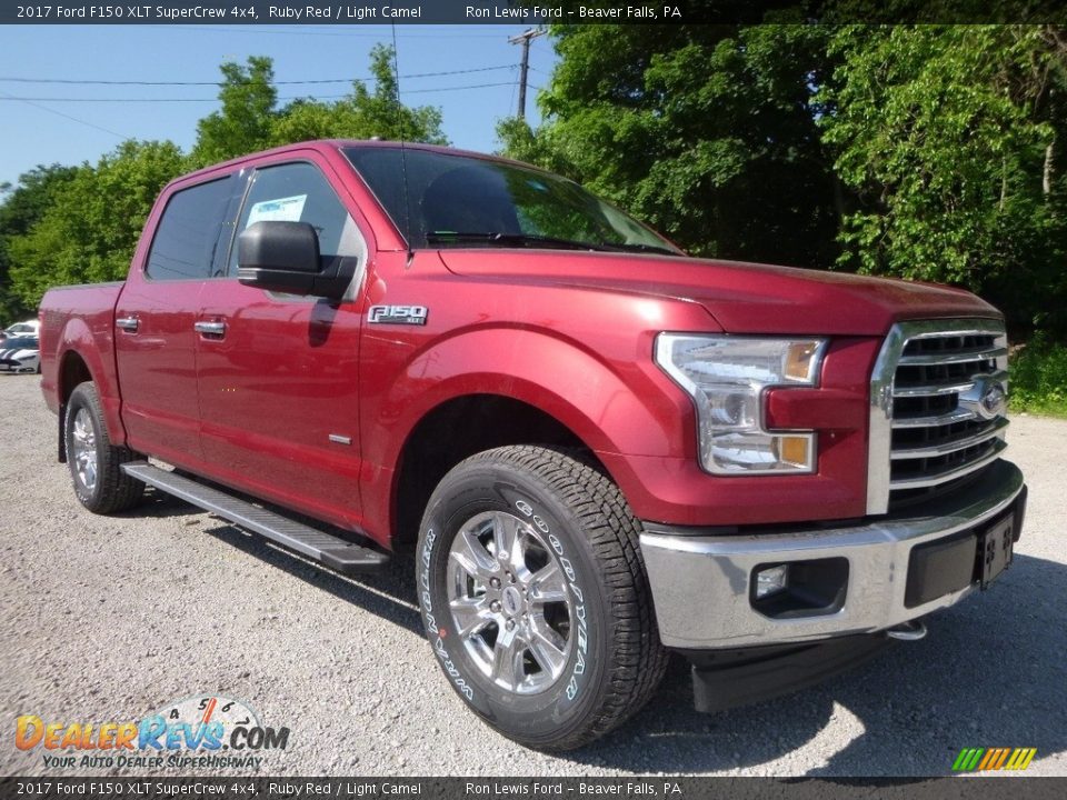 2017 Ford F150 XLT SuperCrew 4x4 Ruby Red / Light Camel Photo #8