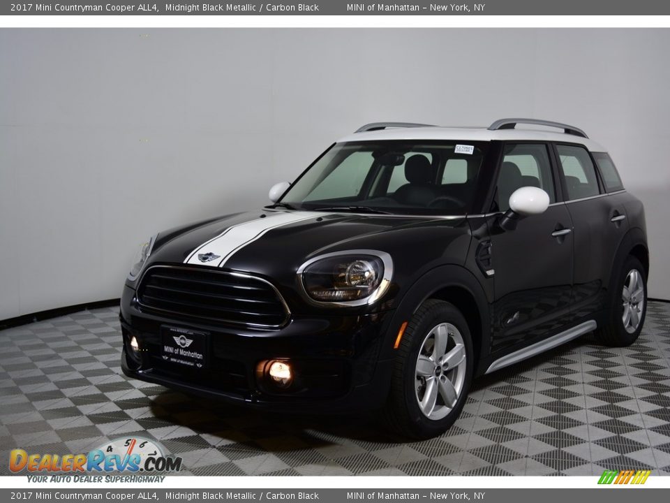 2017 Mini Countryman Cooper ALL4 Midnight Black Metallic / Carbon Black Photo #1