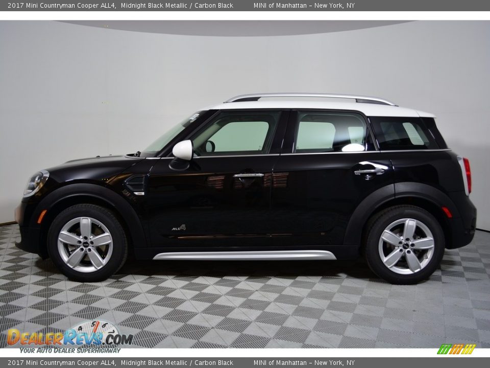 2017 Mini Countryman Cooper ALL4 Midnight Black Metallic / Carbon Black Photo #3
