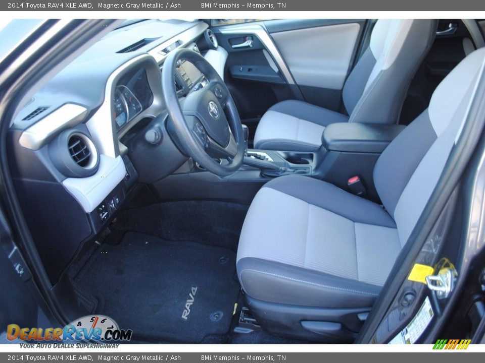 2014 Toyota RAV4 XLE AWD Magnetic Gray Metallic / Ash Photo #11
