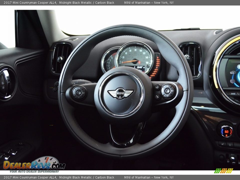 2017 Mini Countryman Cooper ALL4 Midnight Black Metallic / Carbon Black Photo #14