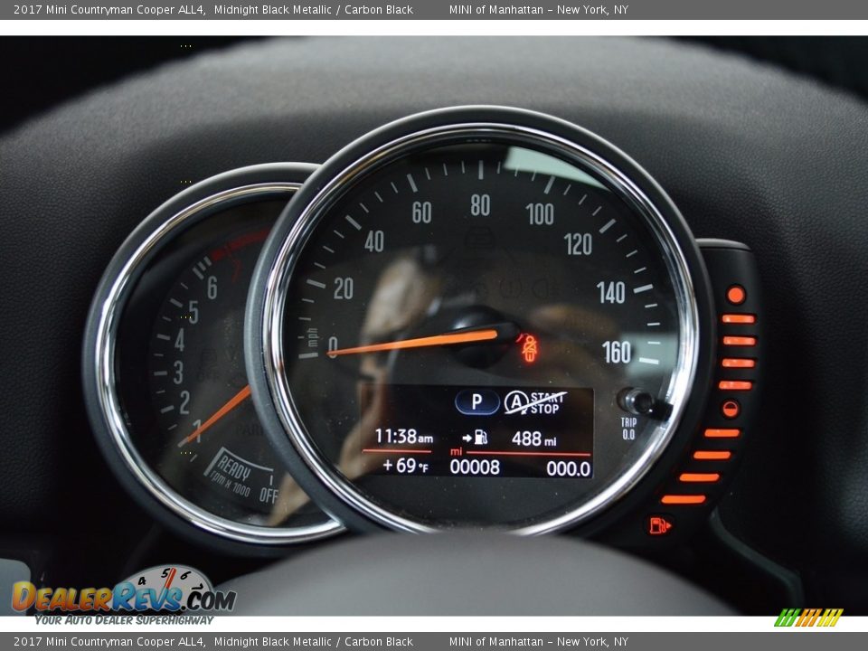 2017 Mini Countryman Cooper ALL4 Midnight Black Metallic / Carbon Black Photo #15