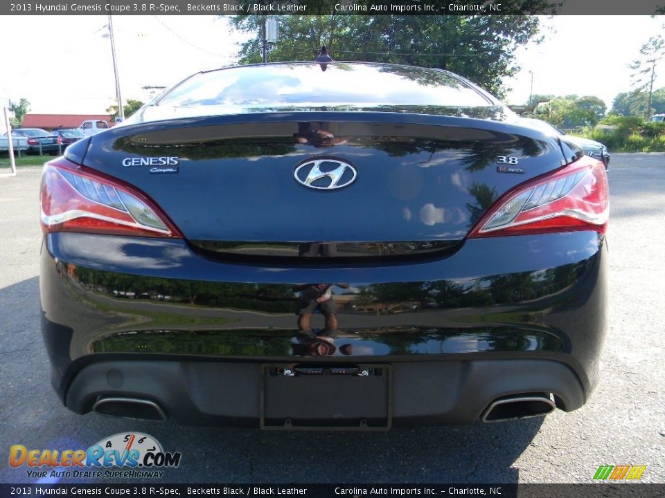 2013 Hyundai Genesis Coupe 3.8 R-Spec Becketts Black / Black Leather Photo #10