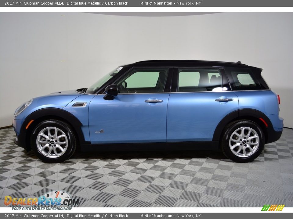 2017 Mini Clubman Cooper ALL4 Digital Blue Metallic / Carbon Black Photo #3