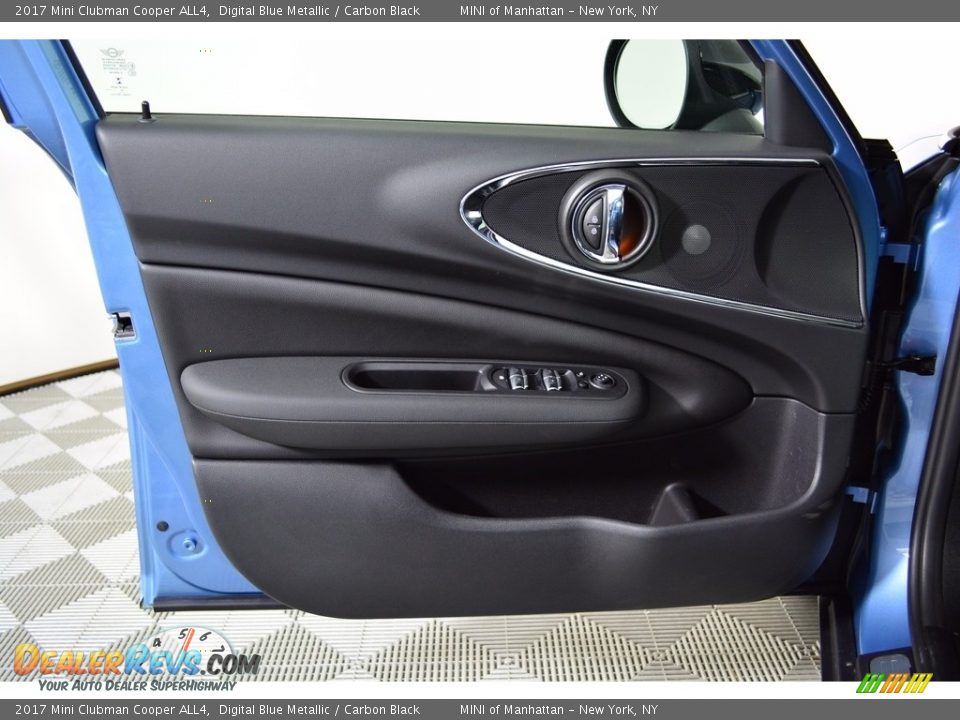2017 Mini Clubman Cooper ALL4 Digital Blue Metallic / Carbon Black Photo #6