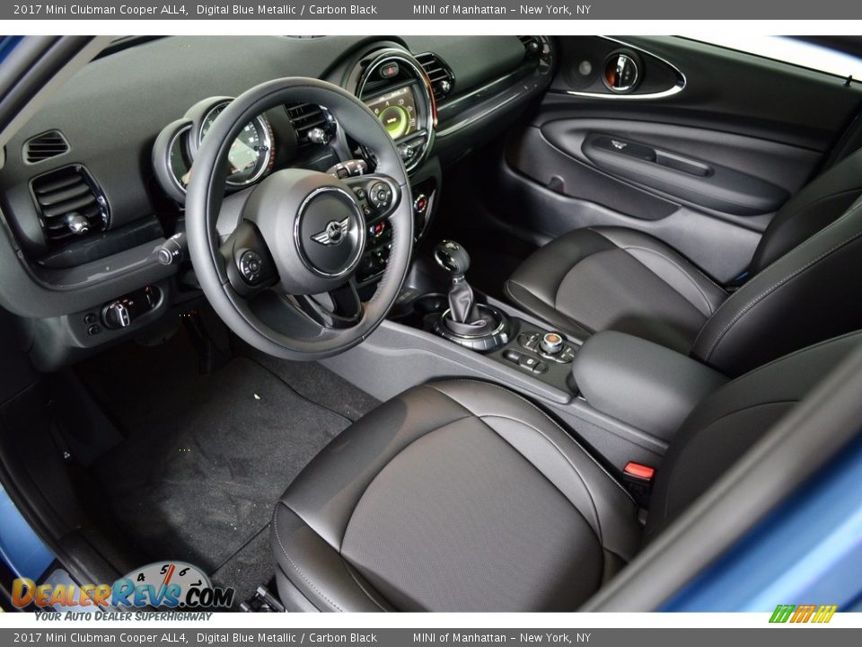 2017 Mini Clubman Cooper ALL4 Digital Blue Metallic / Carbon Black Photo #8