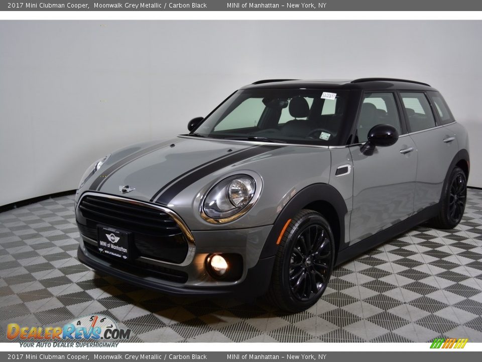 2017 Mini Clubman Cooper Moonwalk Grey Metallic / Carbon Black Photo #1