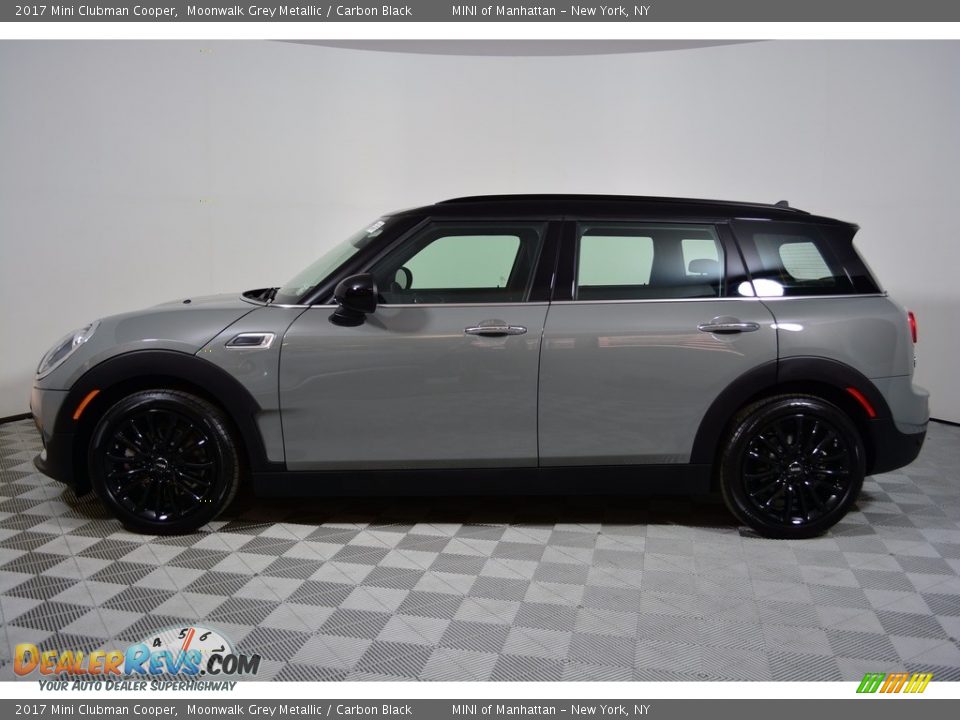2017 Mini Clubman Cooper Moonwalk Grey Metallic / Carbon Black Photo #3