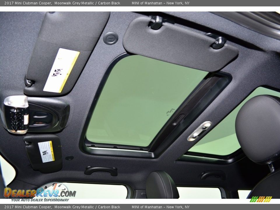 2017 Mini Clubman Cooper Moonwalk Grey Metallic / Carbon Black Photo #10