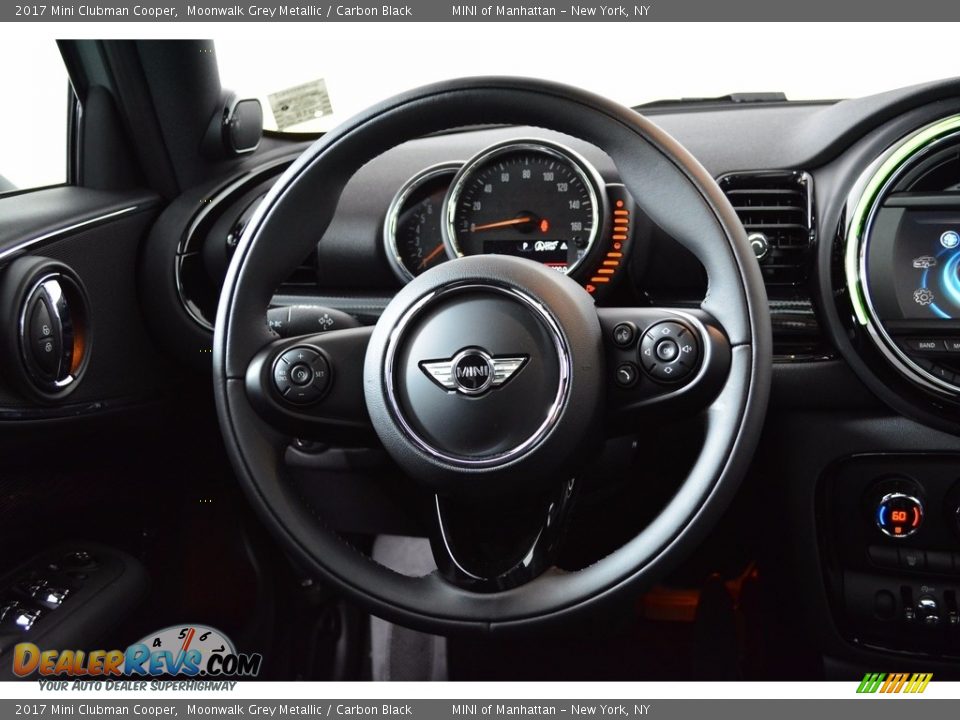 2017 Mini Clubman Cooper Moonwalk Grey Metallic / Carbon Black Photo #14