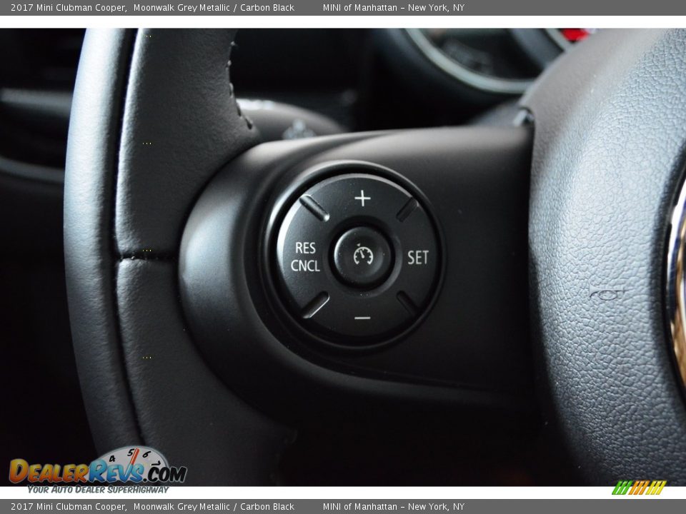 2017 Mini Clubman Cooper Moonwalk Grey Metallic / Carbon Black Photo #15