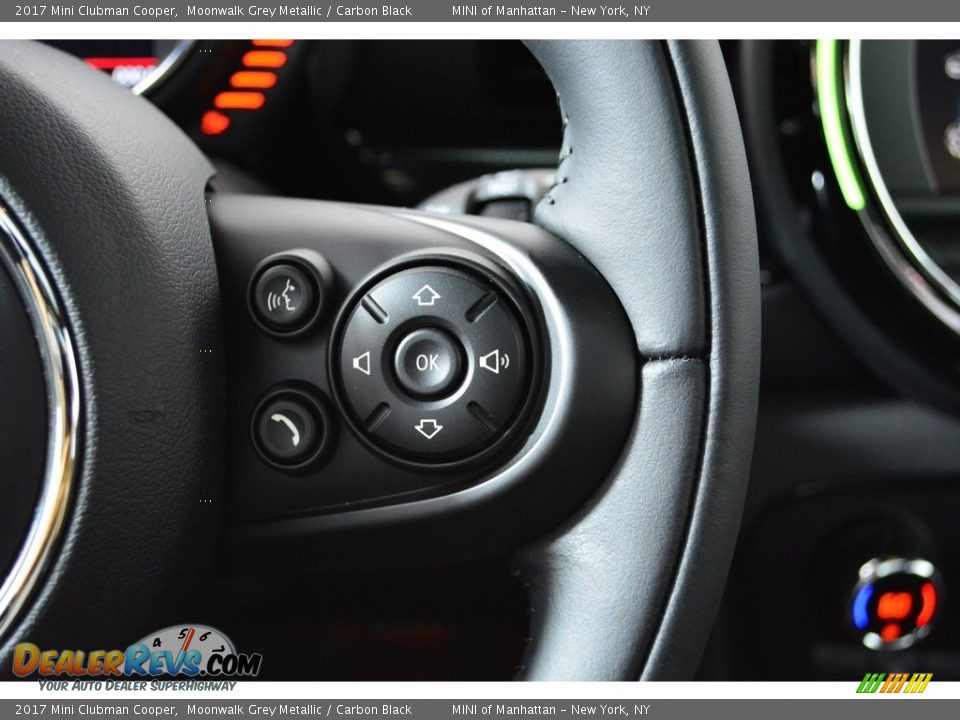 2017 Mini Clubman Cooper Moonwalk Grey Metallic / Carbon Black Photo #16