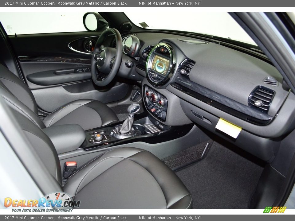 2017 Mini Clubman Cooper Moonwalk Grey Metallic / Carbon Black Photo #18