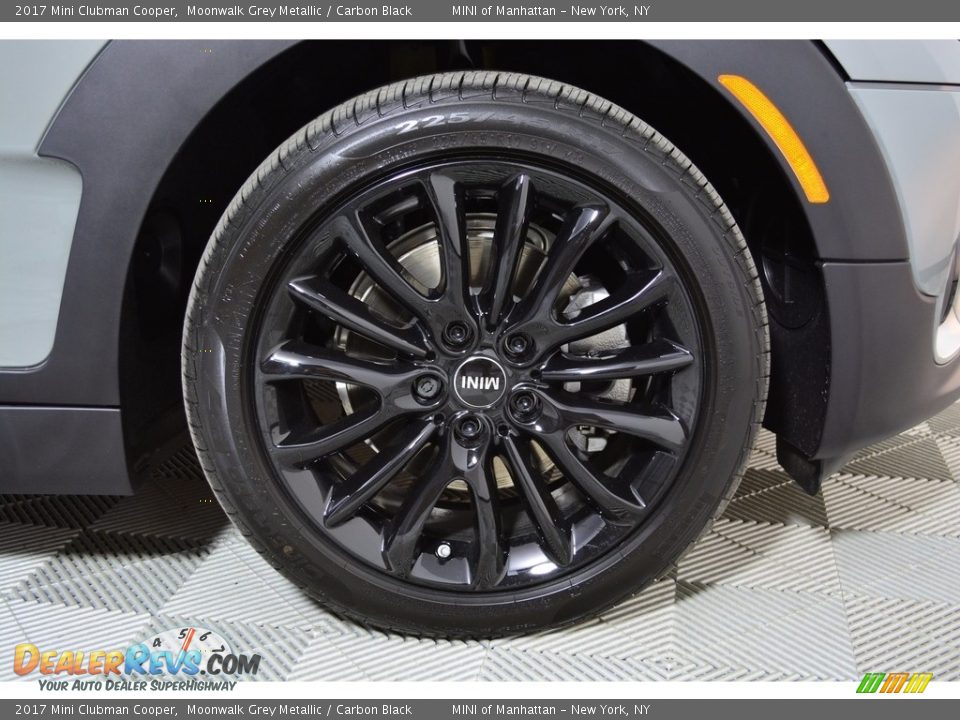 2017 Mini Clubman Cooper Moonwalk Grey Metallic / Carbon Black Photo #20