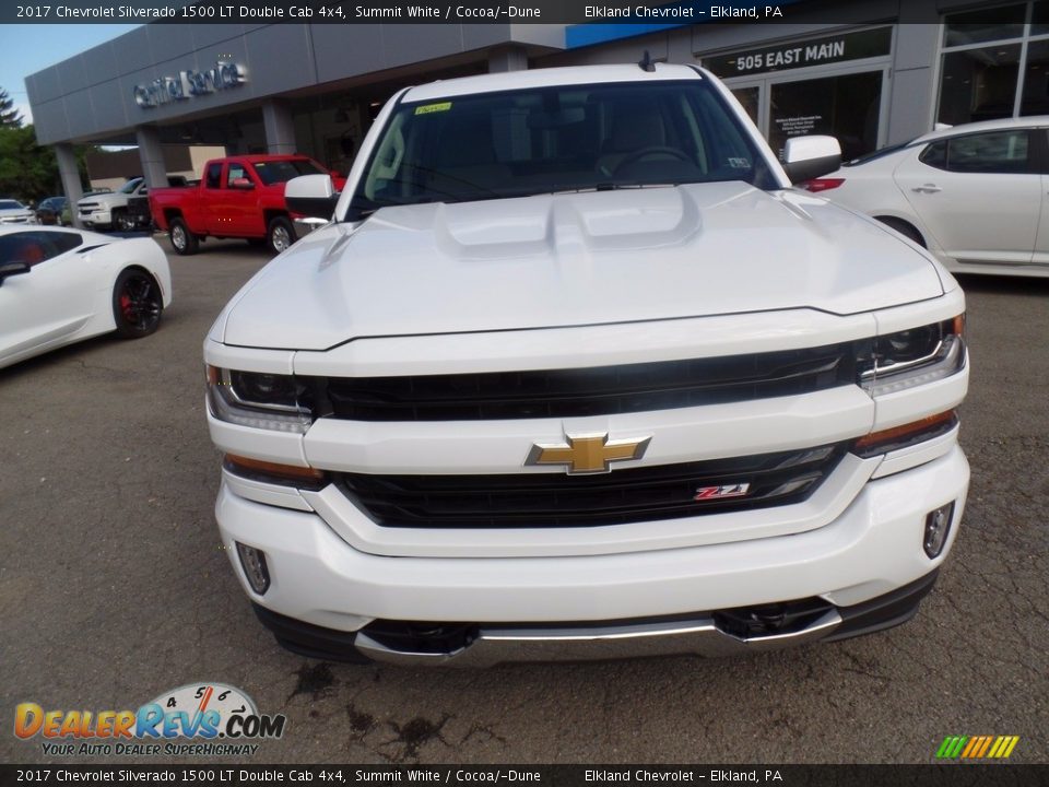2017 Chevrolet Silverado 1500 LT Double Cab 4x4 Summit White / Cocoa/­Dune Photo #2