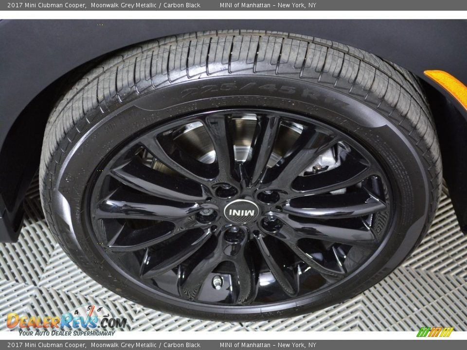 2017 Mini Clubman Cooper Moonwalk Grey Metallic / Carbon Black Photo #21