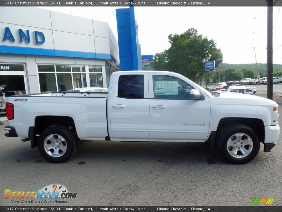 2017 Chevrolet Silverado 1500 LT Double Cab 4x4 Summit White / Cocoa/­Dune Photo #4