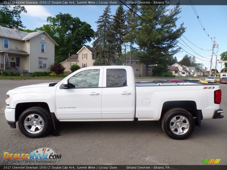2017 Chevrolet Silverado 1500 LT Double Cab 4x4 Summit White / Cocoa/­Dune Photo #8