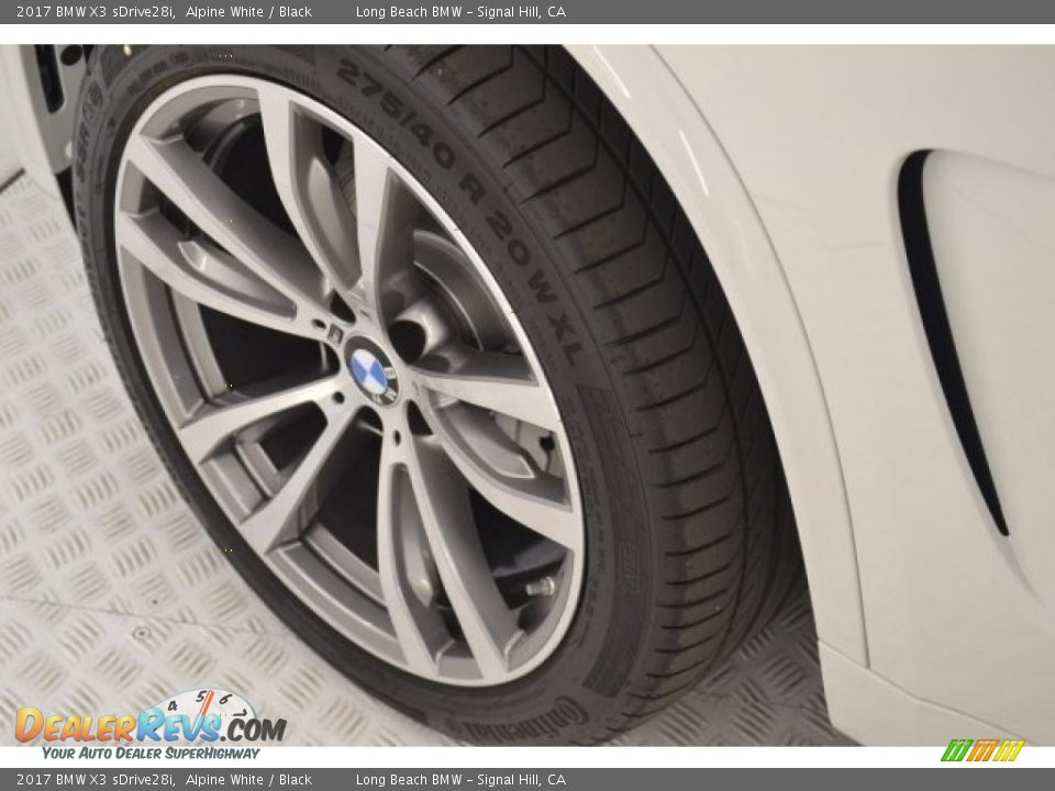 2017 BMW X3 sDrive28i Alpine White / Black Photo #6