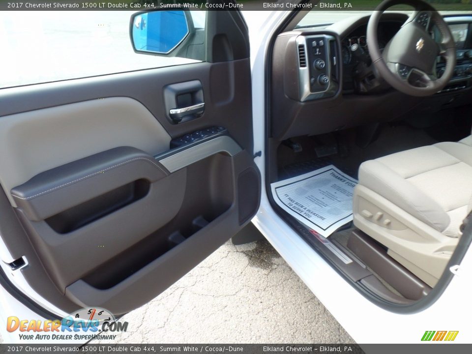 2017 Chevrolet Silverado 1500 LT Double Cab 4x4 Summit White / Cocoa/­Dune Photo #13