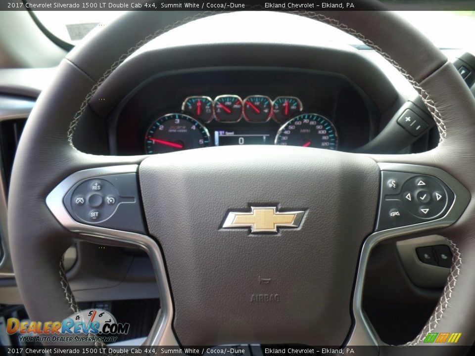 2017 Chevrolet Silverado 1500 LT Double Cab 4x4 Summit White / Cocoa/­Dune Photo #21