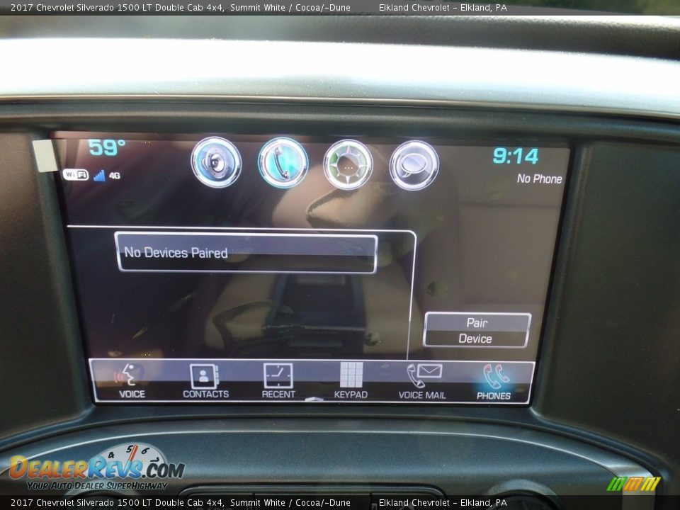 2017 Chevrolet Silverado 1500 LT Double Cab 4x4 Summit White / Cocoa/­Dune Photo #31