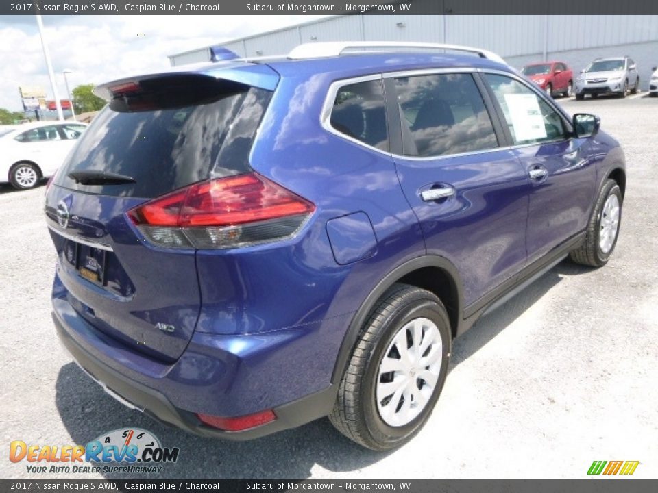 2017 Nissan Rogue S AWD Caspian Blue / Charcoal Photo #4
