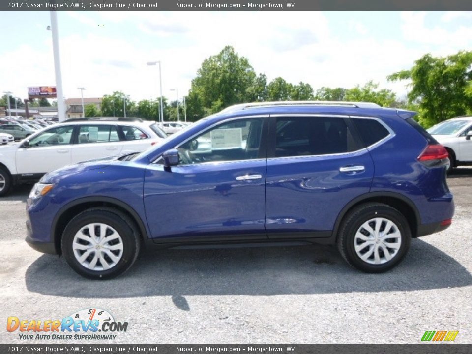 2017 Nissan Rogue S AWD Caspian Blue / Charcoal Photo #7