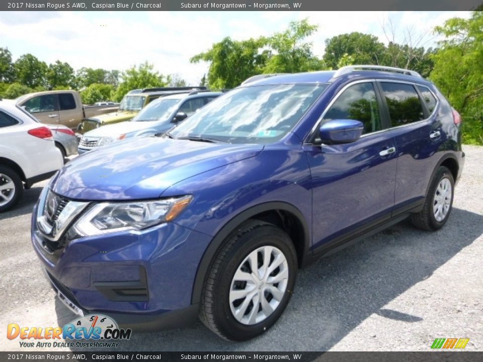 2017 Nissan Rogue S AWD Caspian Blue / Charcoal Photo #8